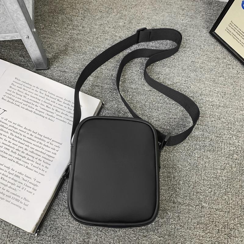 Trendy brand messenger bag men's backpack new trendy ins casual men's bag trendy fashion PU texture shoulder bag