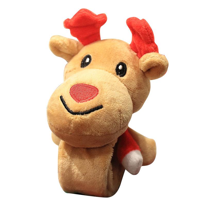 Christmas Snap Ring Elk Bracelet Children's Plush Toy Christmas Gift Christmas Tree Bracelet