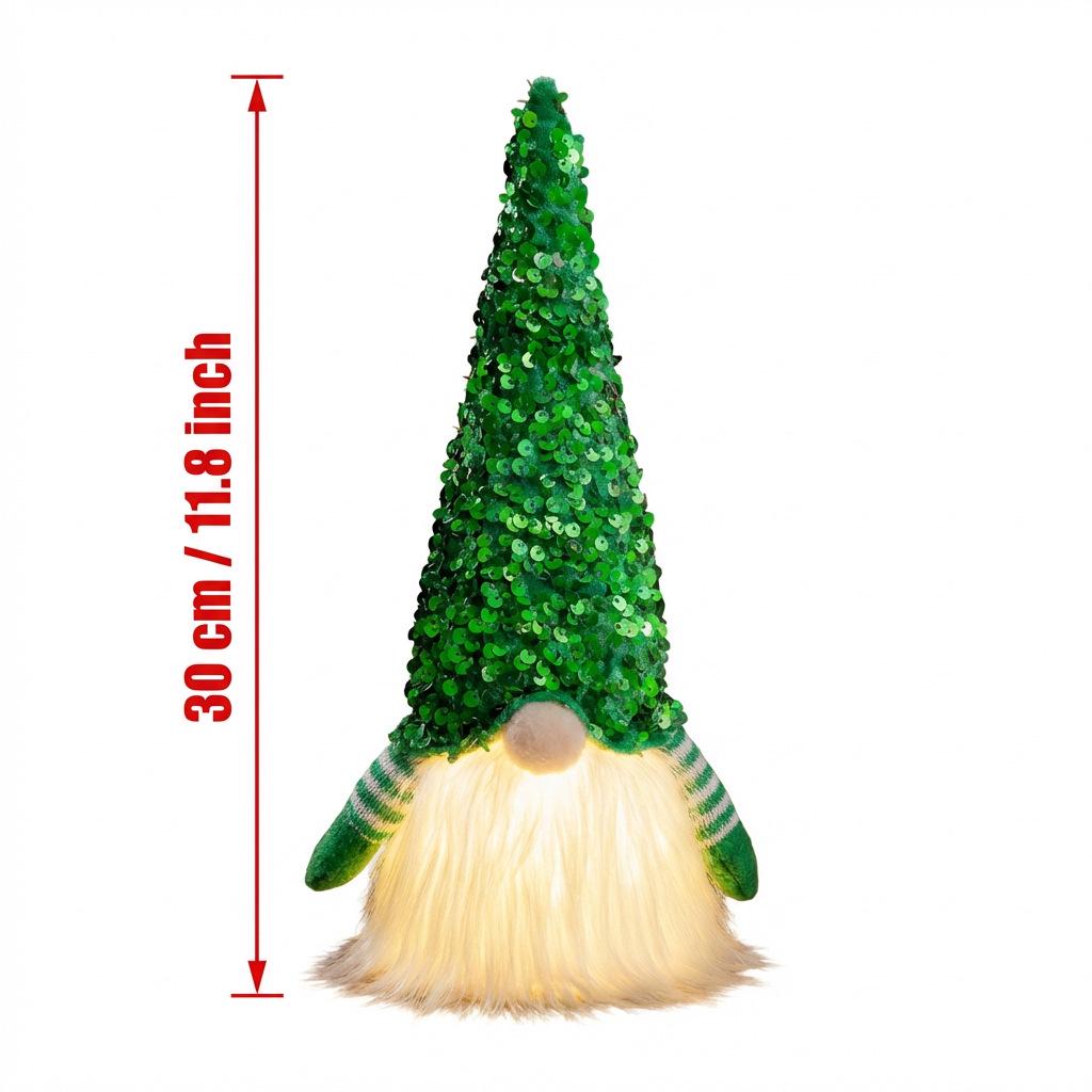 Festive Luminous Gnome Ornament - Christmas Home Decoration