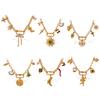 Personalized Stainless Steel Necklace Gold Fashion High Sense Clover Pepper Design Sense Temperament Necklace Jewelry
