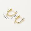 6pcs/lot 14K 18K Gold French Blank Lever Earing Hook Open Ear Ring Clips Clasp For DIY Jewelry Hoop Pendants Making Acceissories