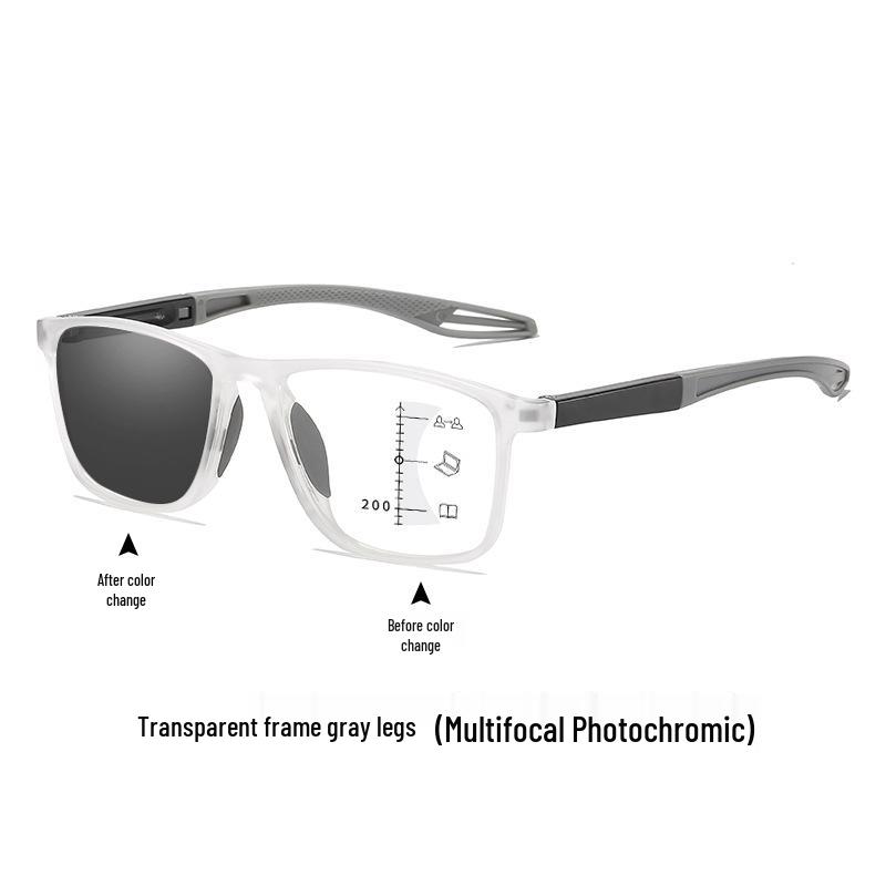 Photochromic Multi-Focus Reading Glasses: High-Definition, Blue Light Blocking for Men and Women. Perfect for Middle-Aged and Seniors.