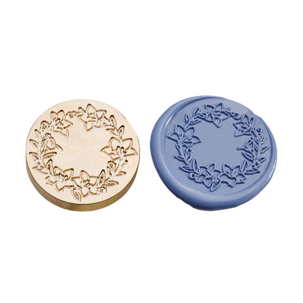 Gold-plated Brass Head Retro DIY Envelope Wax Seal Stamp Head Sealing Wax Scrapbooking Stamps Wedding Decorative Invitation