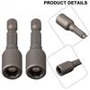 Driver Socket Additional Length Chrome Vanadium Steel Drill Chuck