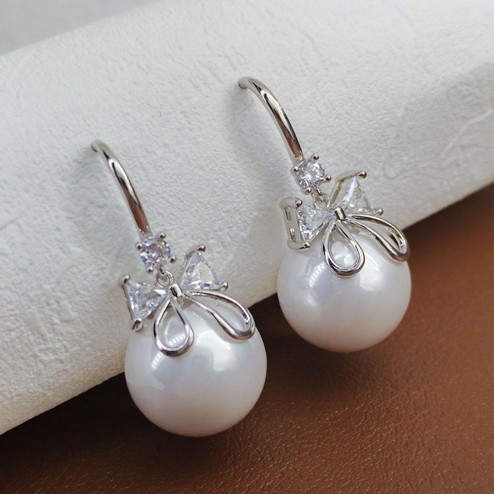 

Високоякісні сережки з цирконовими перлами: Розкішний стиль Hanfu осінь/зима