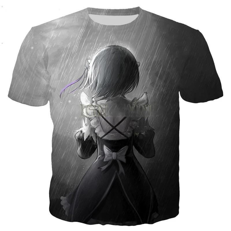New T Shirt Men/women Anime Girl 3D Printed T-shirts Casual Harajuku Style Tshirt Streetwear Tops Oversized Clothing
