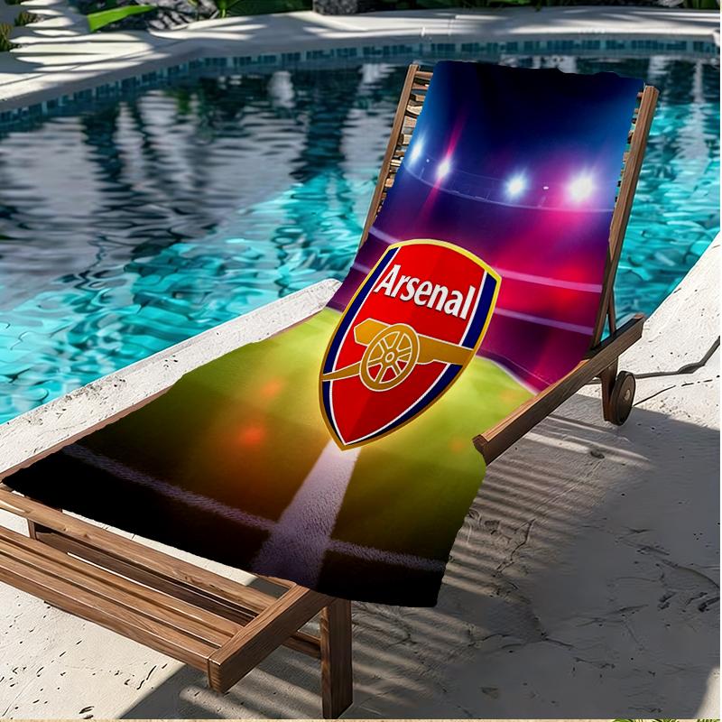 Football Team Print Beach Towel, Versatile Lightweight Absorbent Beach Towel for Pool Surf Yoga Bathroom, Perfect Birthday Holiday Gift