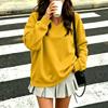 Women's V-Neck Long Sleeve Sweatshirt Color Casual Pullover for Everyday Wear