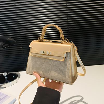 Niche Texture Handbag Women's 2024 Early Autumn New Fashion Small Square Bag Versatile Single Shoulder Messenger Commuter Bag