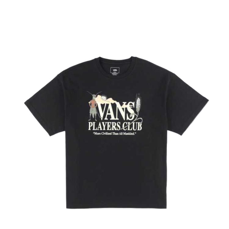 

Vans Футболка с коротким рукавом Player Club Flowing Elegant Мужские топы Черный VN000NJEBLK XL