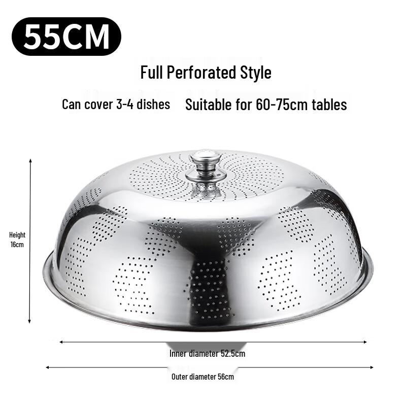 

Zhaoran 55cm Stainless Steel Food Cover