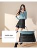 High Waist PU Leather A-Line Shorts for Women - 2023 Autumn/Winter Fashion, Korean Style, Slimming Wide Leg Booty Shorts