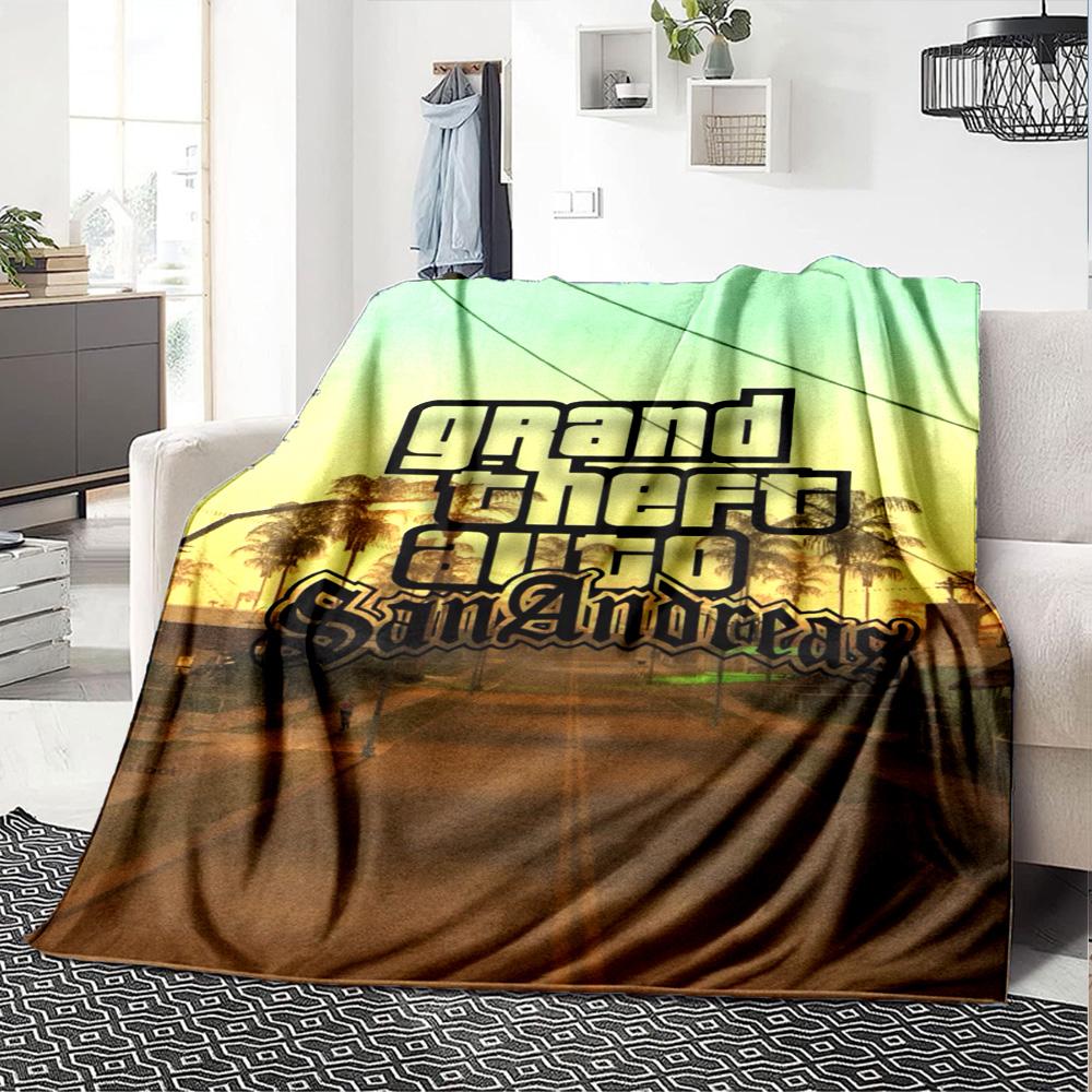 Gta Blanket Ultra-Soft Perfect for Bed Bedding Office for All Occasions Digital Print Gifts For Family Or Friends