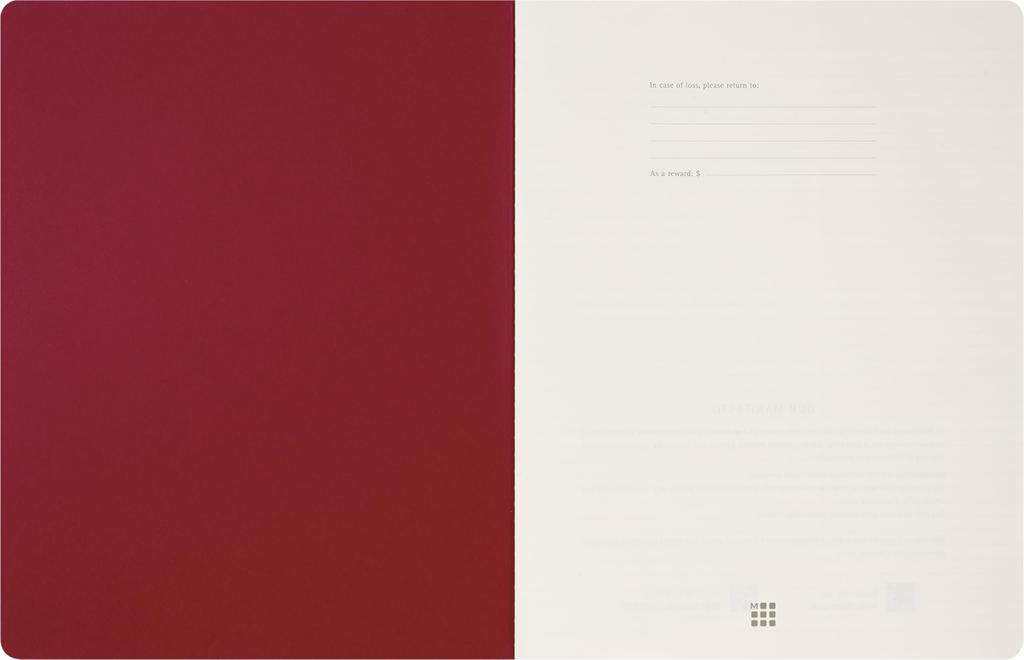 Moleskine Student Cahier Notebook, XXL Size (21.6cm X 27.9cm), Horizontal Ruled, Indigo Blue, CHSTU71B4