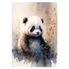 Watercolor Baby Animals Cute Warmth Prints Poster Canvas Painting Modern Wall Art Pictures Living Room Bedroom Home Decoration