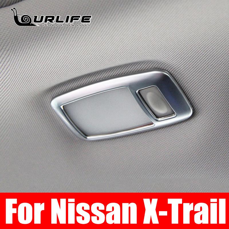 

Накладка на переднюю и заднюю лампу для чтения для Nissan X-trail XTrail T32 Rogue 2014 - внутренняя декоративная лампа для чтения back 2 pcs