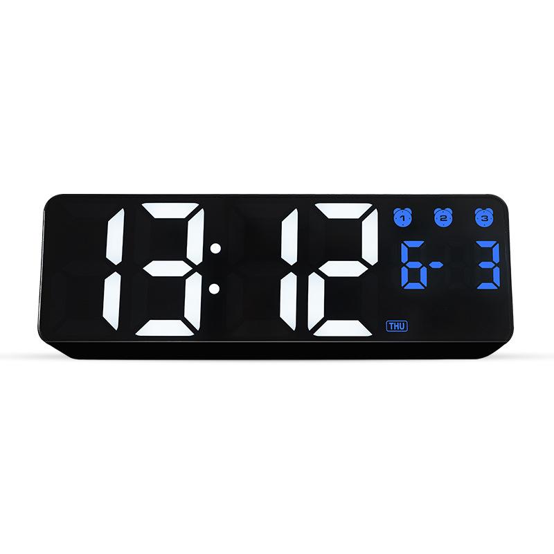 

New LED Digital Clock Large Screen Living Room Wall Clock Luminous Multi-set Alarm Clock Simple Clock