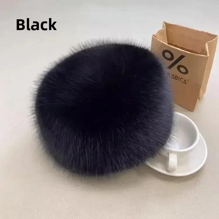 

Warm Women s Winter Beanies Hat Fluffy Fur Bucket Hat for Women Plush Fisherman Hats Thicken Cold Snowy Day Panama Caps One Size чорний