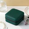 Mini Jewelry Storage Box, PU Leather Compact Jewelry Organizer, Soft Velvet Shockproof Jewelry Case for Rings Earrings