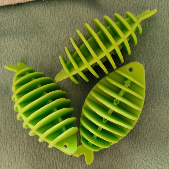 Fish-shaped Design Ultra-soft Ring Tpr Multi-color 50 Pcs