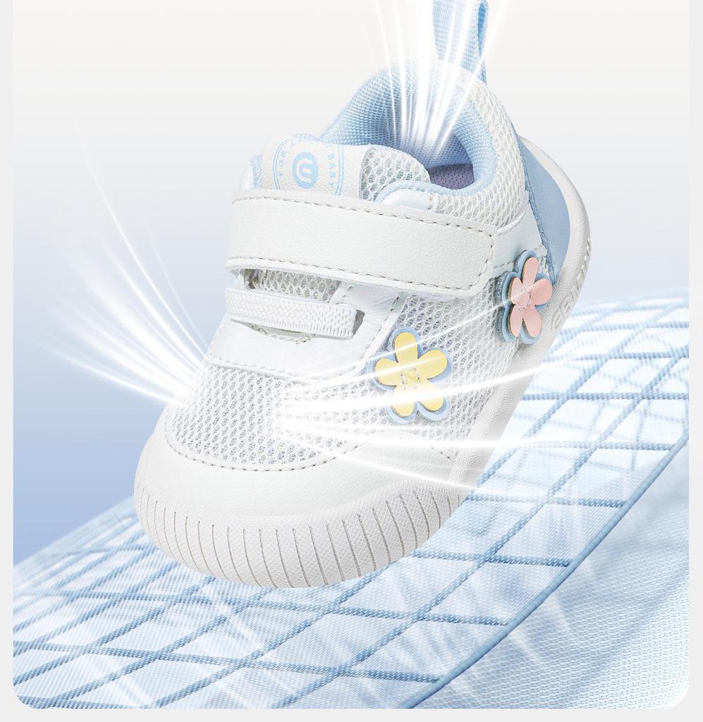 Yingbeimi Ni Frühjahr 2026 Kleinkindschuhe - Dünne Sohle Baby Lauflernschuhe, Blumen- und Jungen-Designs
