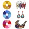 Handmade Mixed-Color Seed Beads Set: 6-Compartment Box for DIY Bracelets and Necklaces