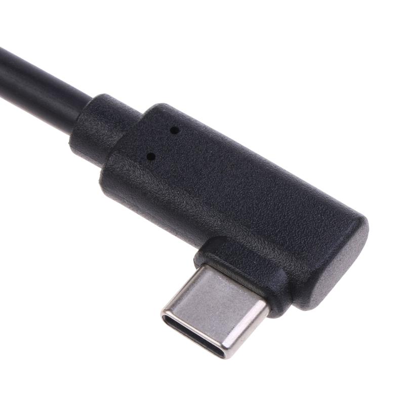 USB3.1 Type-C Male To Female Extension Cable Spring Cable Left Turn 480Mbps TypeC usbC Charging Adapter Cord