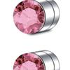 2-12 Stück Einfache Magnetische Nasenstecker-Ohrringe aus Edelstahl, 3 mm Nicht durchbohrte Körperschmuck für Männer und Frauen