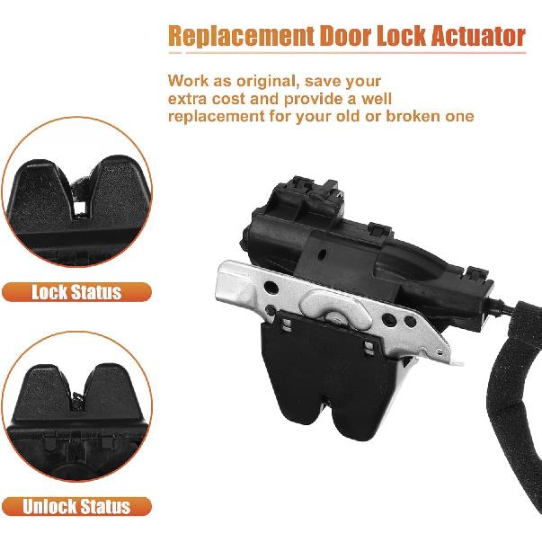 Trunk Latch Lock Actuator 2047500485 for Mercedes-Benz C250 2012-2015;C300 2008-2014 C350 C63 AMG 2008-2015 W204 Rear Deck Lid Latch Motor Tailgate