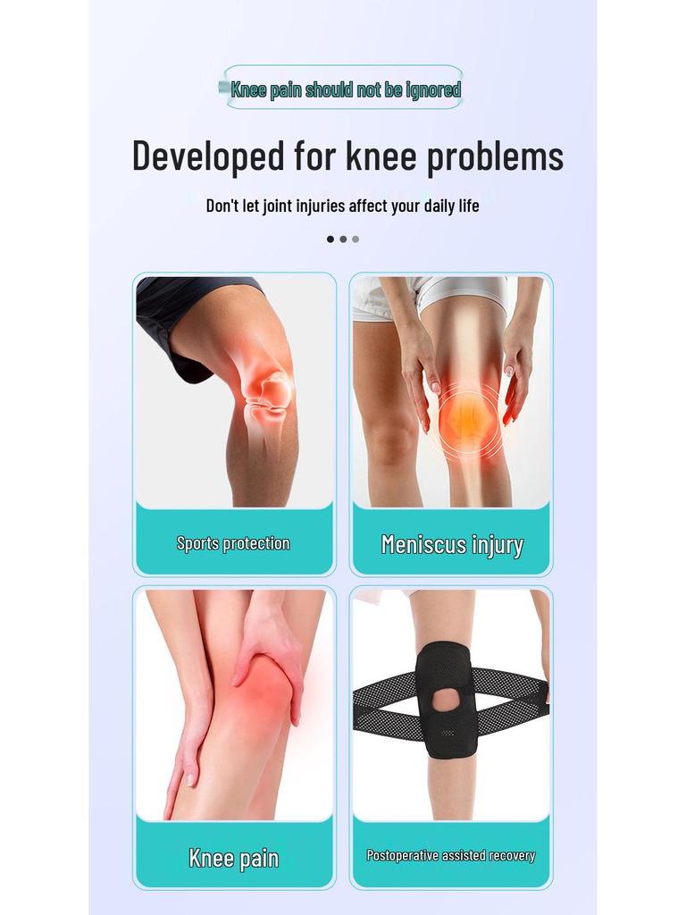 Japan Half-Moon Lightweight Knee Pad with Breathable Compression and Non-Slip Support for Mountain Climbing