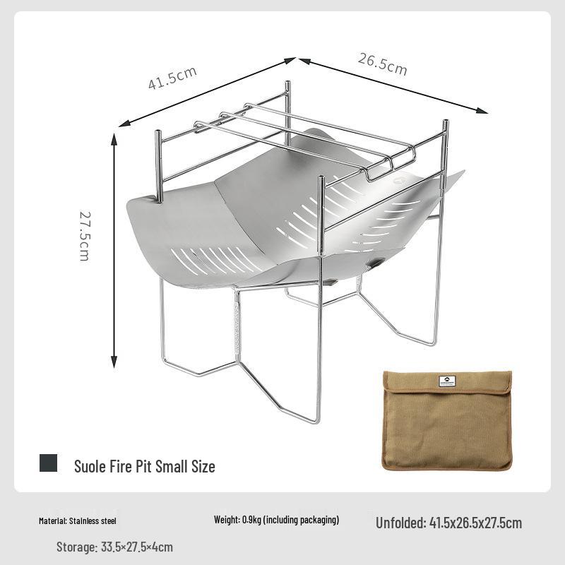Keman SOLO-A4 Portable Outdoor Folding Fire Pit & BBQ Grill