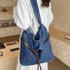 Large Capacity Commuter Tote Bag Women Shoulder Crossbody Bag Denim Bag
