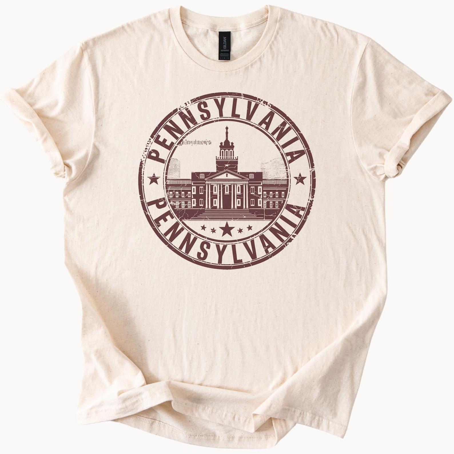 Pennsylvania State Capitol Building Graphic T Shirt Pennsylvania Pride Souvenir Tee Pennsylvania Landmark Shirt Pennsylvania Gift 110