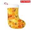 Christmas Decoration Fireplace Hanging Stocking One Piece, Honeycomb Design with Christmas Stockings, Santa Cl