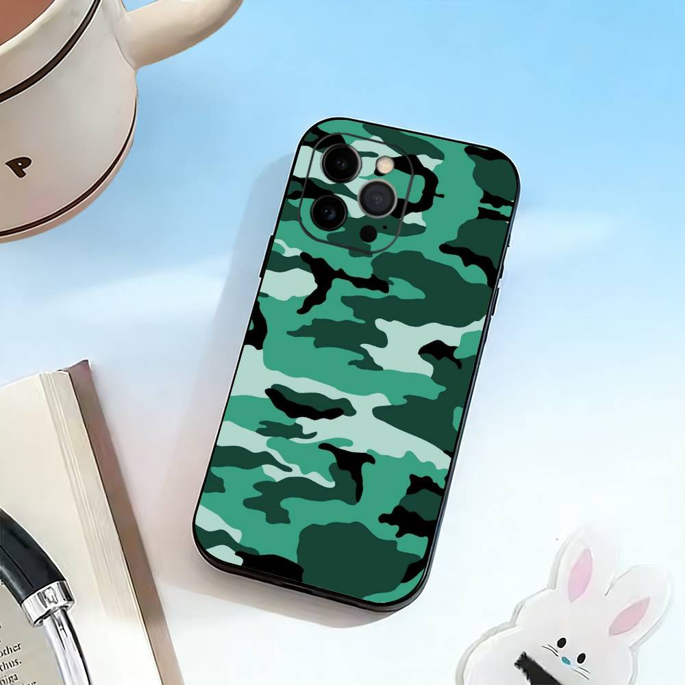 

Fashion C-Camouflage Phone Case Silicone Soft For IPhone 17 16 15 14 13 12 11 X XR Plus Pro Max Plus iPhone17promax