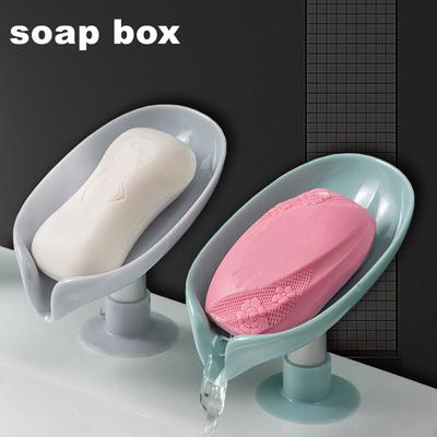 Creative Soap Holder Bathroom Soap Box Storage Sponge Tray  Suction Cup Soap Dish Bathroom Kitchen Household Shelf Accessorie