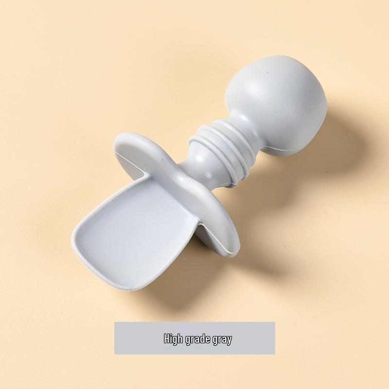 Food-Grade Silicone Baby Spoon - Teething-Friendly Tableware for 6-Month-Olds