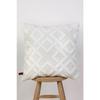 Bohemian Special Design Punch Pattern Decorative Throw Pillow Cover Mila Ecru