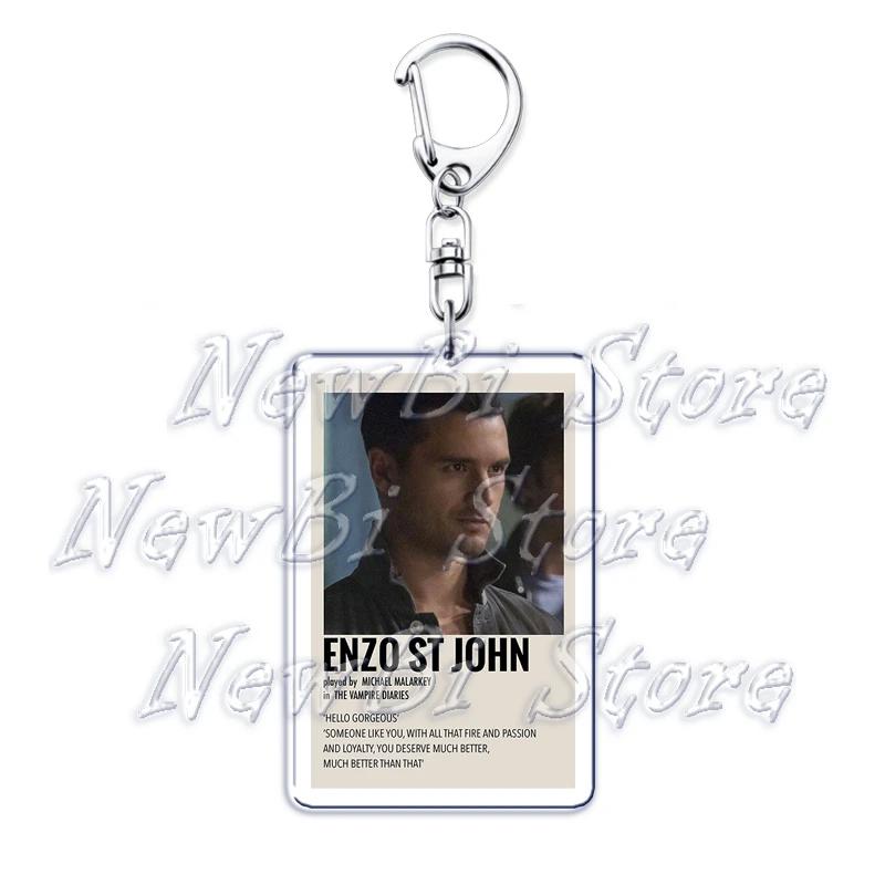 The Vampire Diaries Twilight Keychain for Accessories Damon Stefan Salvatore Elena Bella Swan Edward Cullen Key Chain Keyring