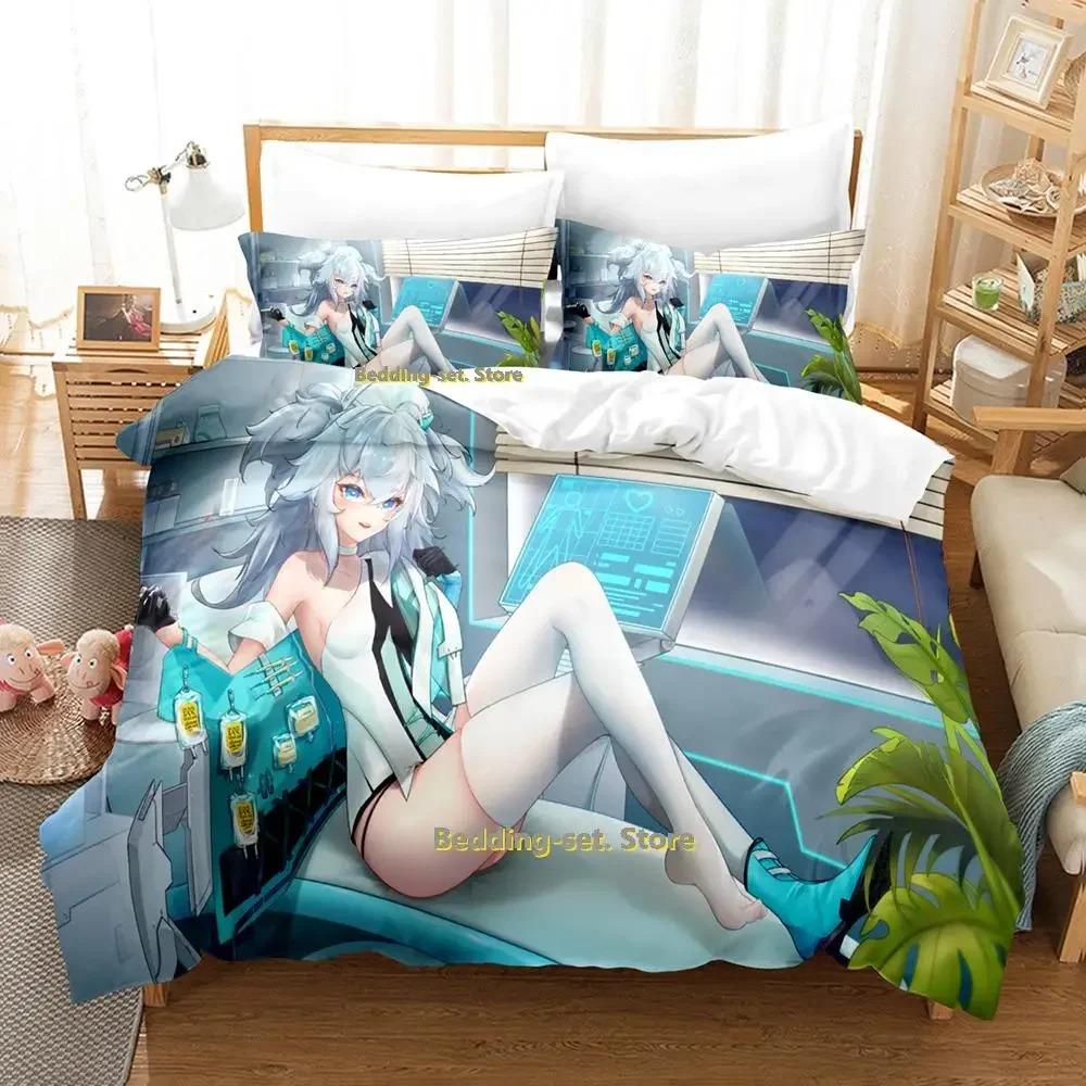 3D Printed Anime Kawaii Girls' Frontline Bedding Set Single Twin Full Queen King Size Bed Set Adult Kid Bedroom Duvet Cover Sets