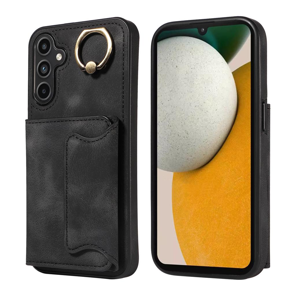 For Samsung Galaxy A15 (4G),Samsung Galaxy A15 5G Ring Bracket Card Holder Slots Cover Phone Case