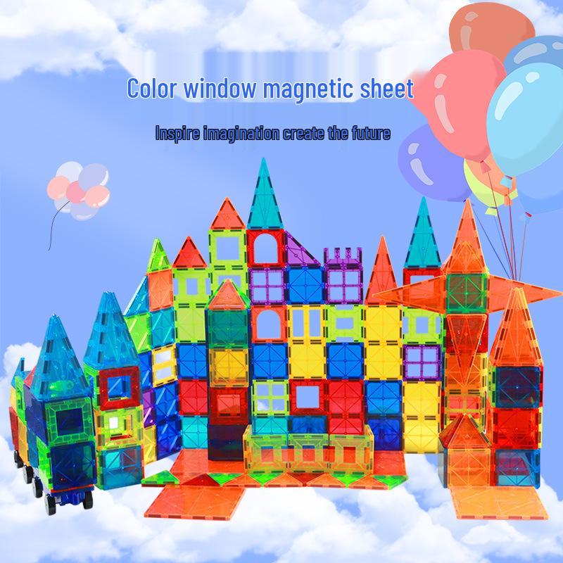 Colorful Magnetic Building Blocks for Kids – Strong, Translucent, Educational Toys
