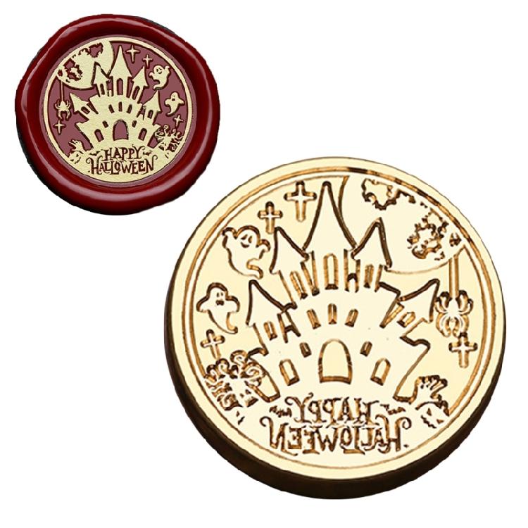 Печать-штамп с пауками Восковая печать Декоративная печать Серия Хэллоуин Печать для сургуча Латунная головка для Свадебных Украшений Скрапбукинга