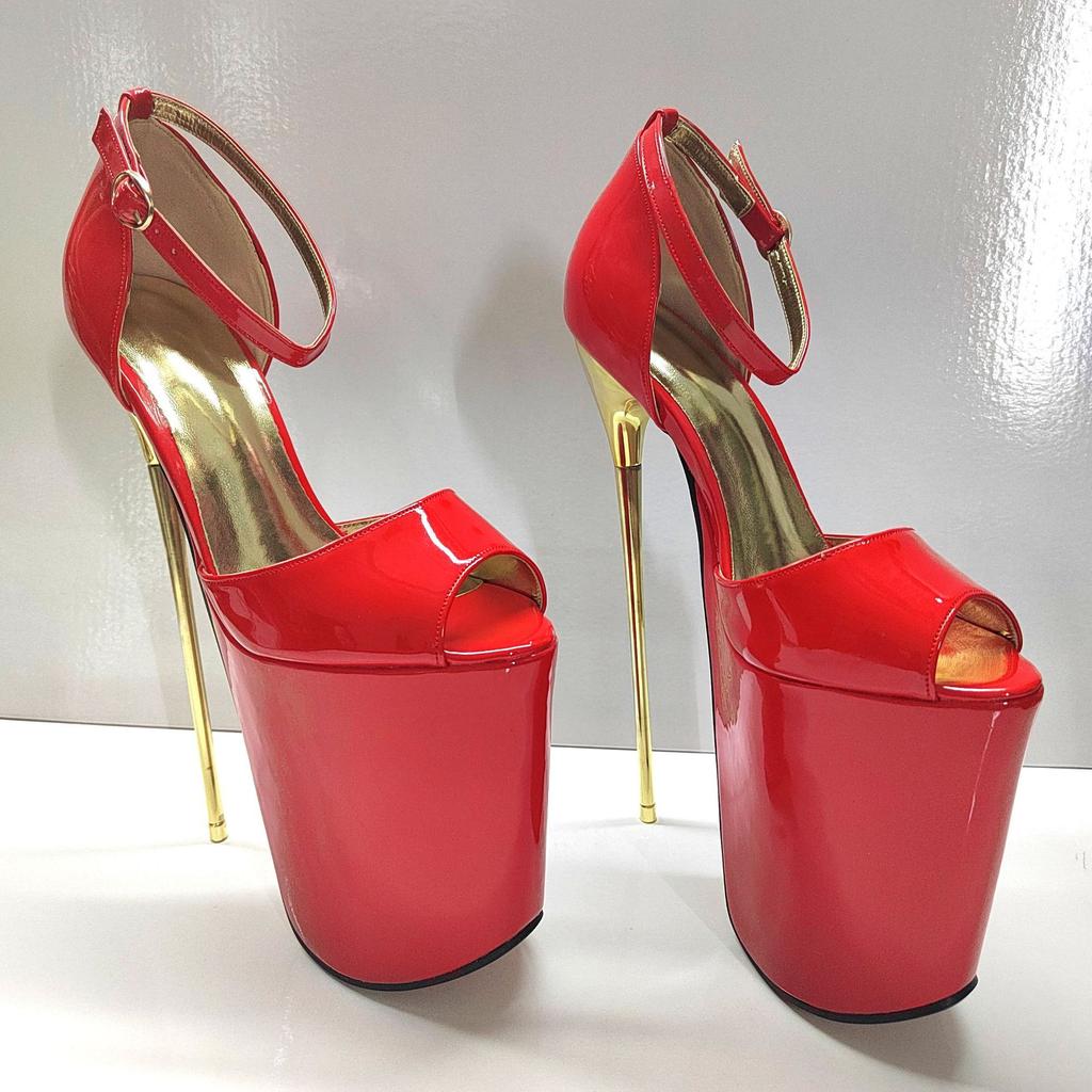 Crossdresser New 22cm Thin High Heels Female Round Toe Pumps Wedding Shoes Woman Fetish Ballet Gladiator Stilettos Sizes 34-50