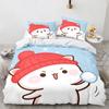 Premium Cartoon Peach Cat Duvet Cover Goma Cute Cats Duvet Cover Interesting Cat Queen King Size For Children Girls Bedroom Decorations