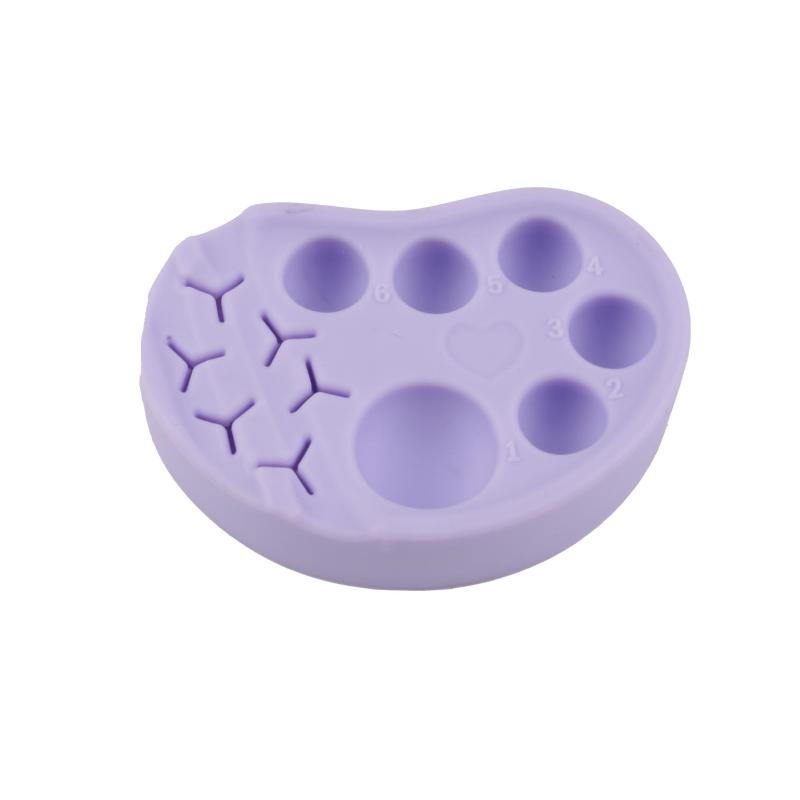 Multifunctional Silicone Manicure Palette Soft Surface for Nail Art Eyelash Tattoo Color Mixing Durable Makeup Palette