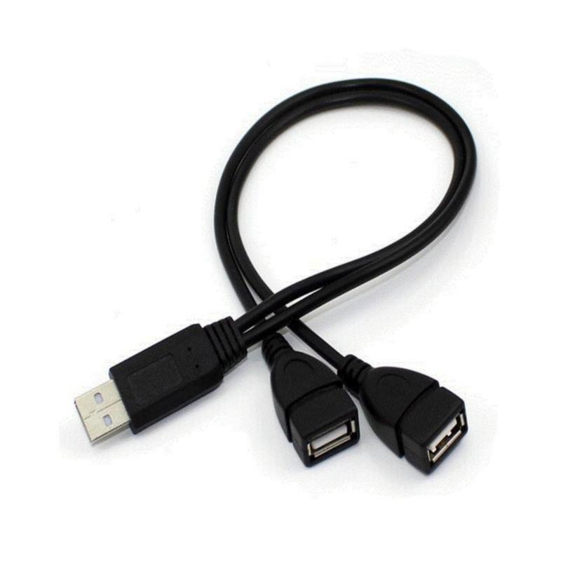

Two USB Female Expansion Cable with USB 2.0 Male Connectors Charging Data Cable for Simultaneous Charging