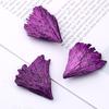 1 pcs Electroplated black tourmaline, peacock blue feathers, crystal clusters, mineral specimens, Taijing karst caves, modern decoration