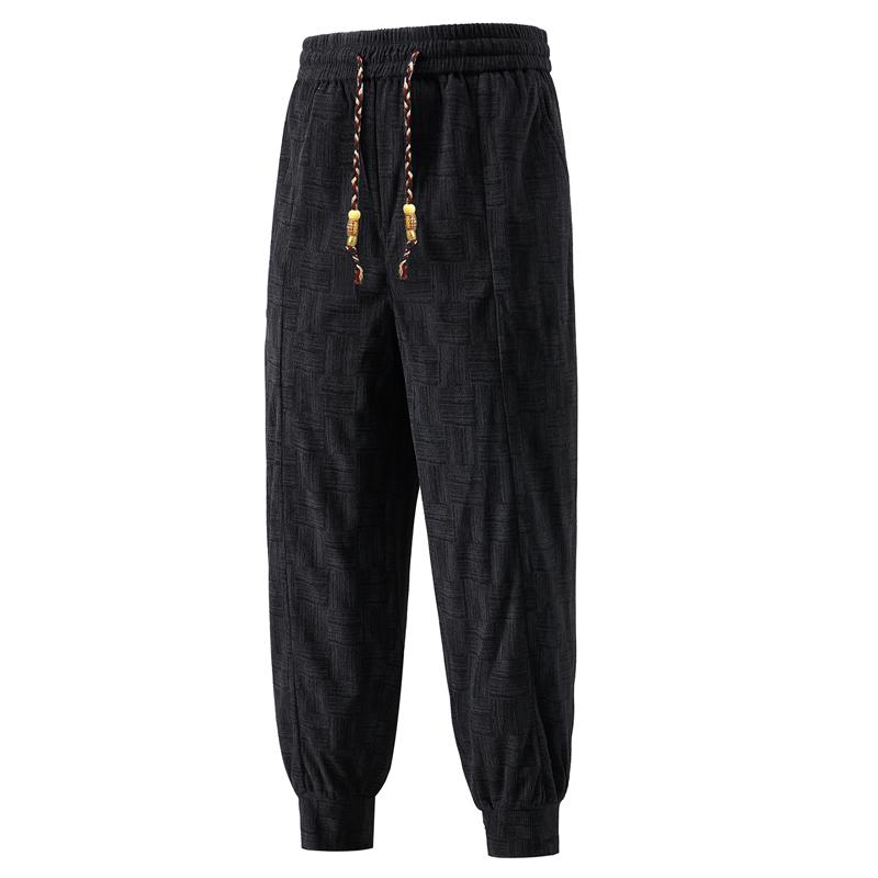 Nadměrná velikost 4XL-10XL Módní Oversize Kalhoty pro Muže Oblečení Ležérní Pružný Pas Dlouhé Kalhoty