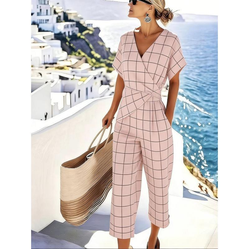 1116 Women's Clothing European and American Summer New Fashion Solid Color Irregular Short Sleeve Cover